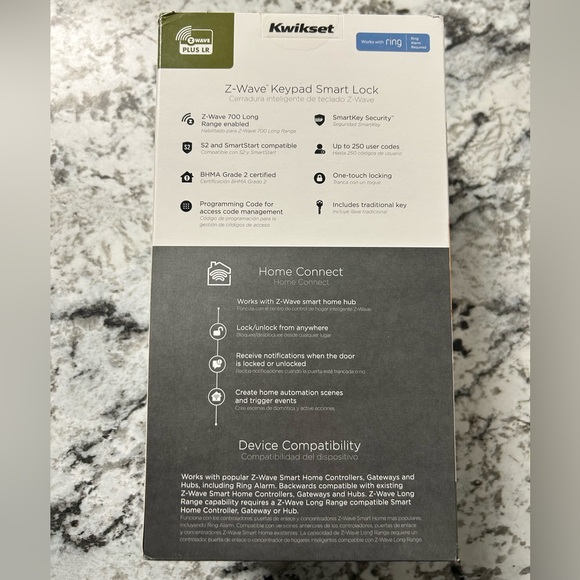 Kwikset Home Connect 620 Z-Wave Keypad Smart Lock Satin Nickel - Picture 4 of 5